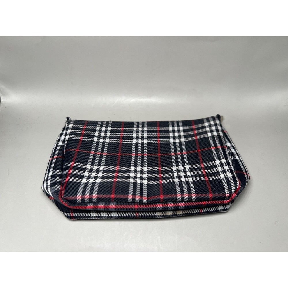 Lancôme Plaid Makeup Bag Zippered Cosmetic Pouch Multicolor Travel Case GWP